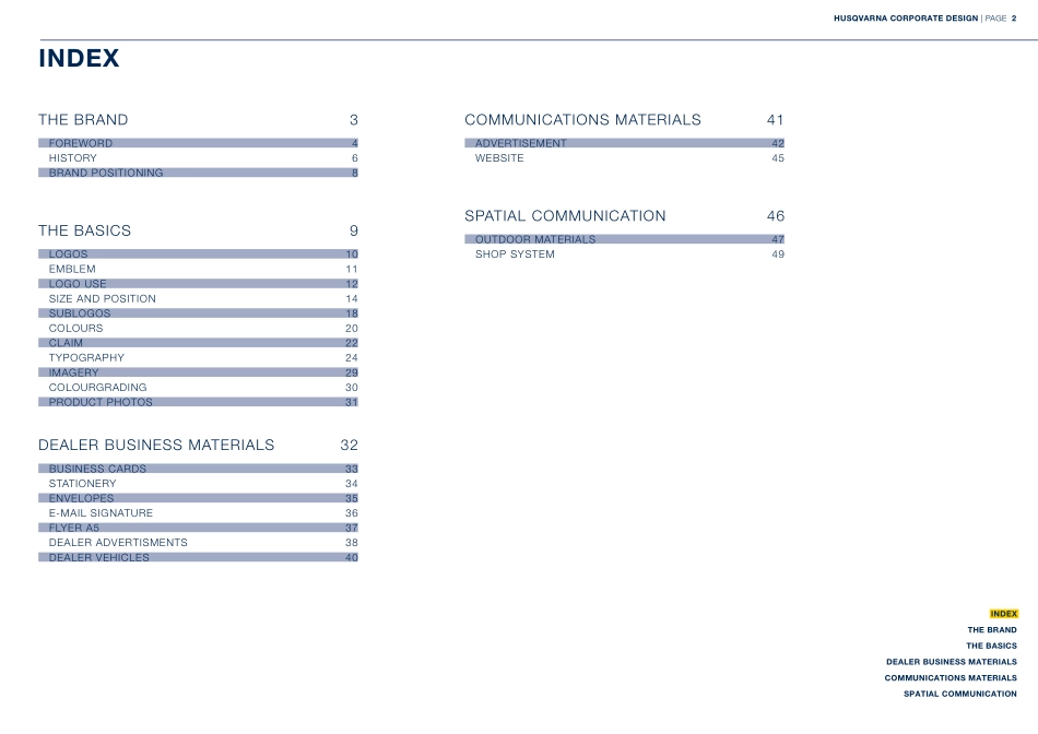 Husqvarna 企业vi设计手册2014_第2页