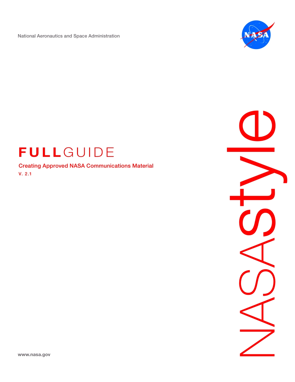 NASA_Style_Guide_2009_第1页