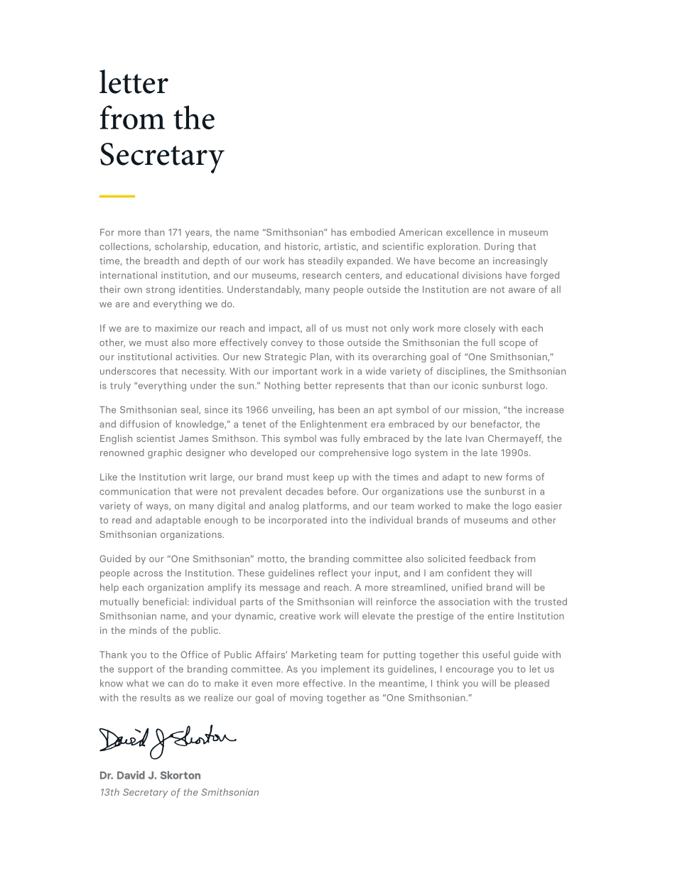 Smithsonian 史密森尼博物馆品牌书2018_第3页