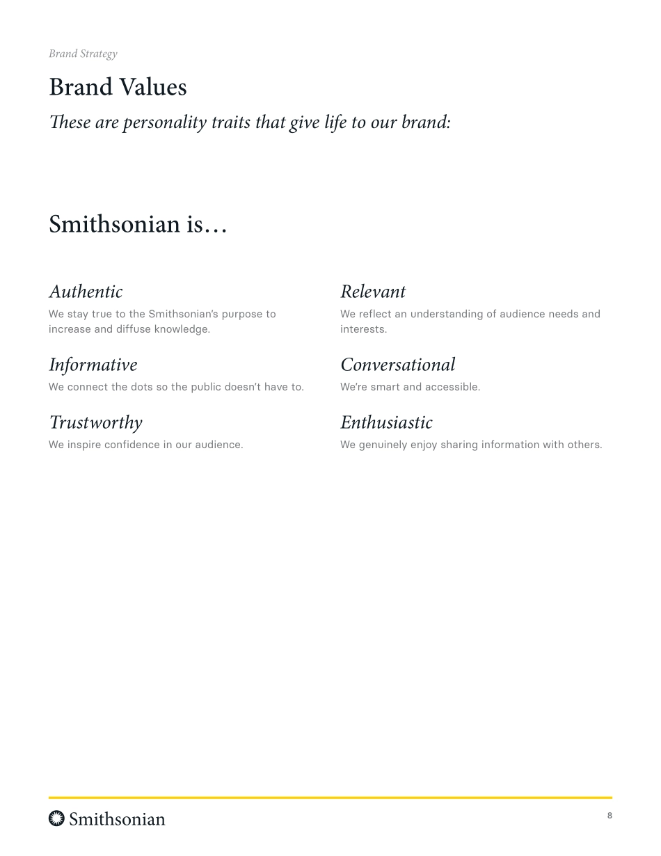 Smithsonian 史密森尼博物馆品牌书2018_第8页