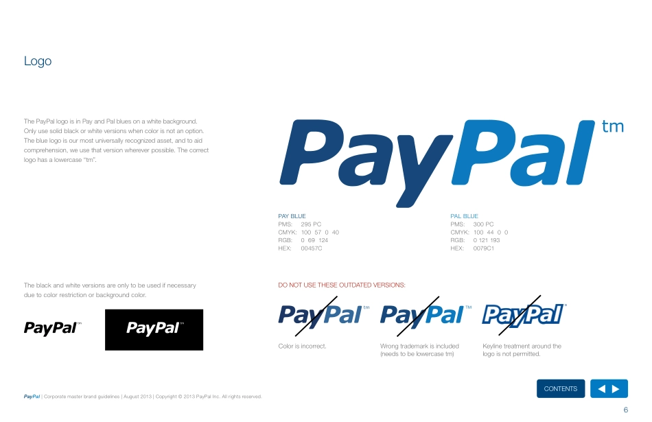 PayPal 企业主品牌指南2013_第10页