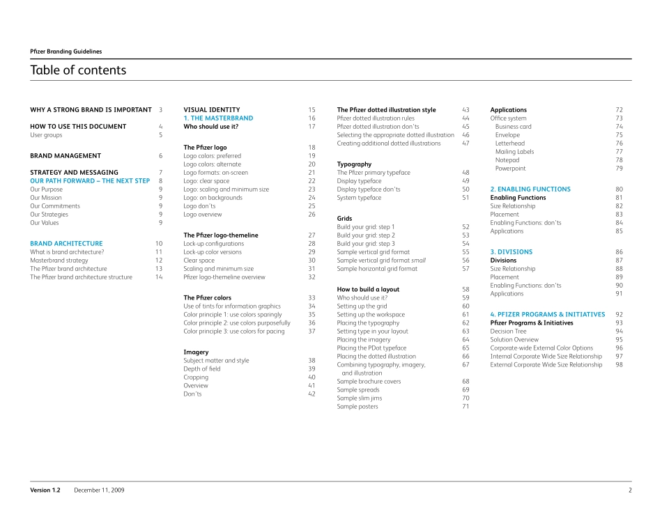 Pfizer-辉瑞品牌指南2009_第2页