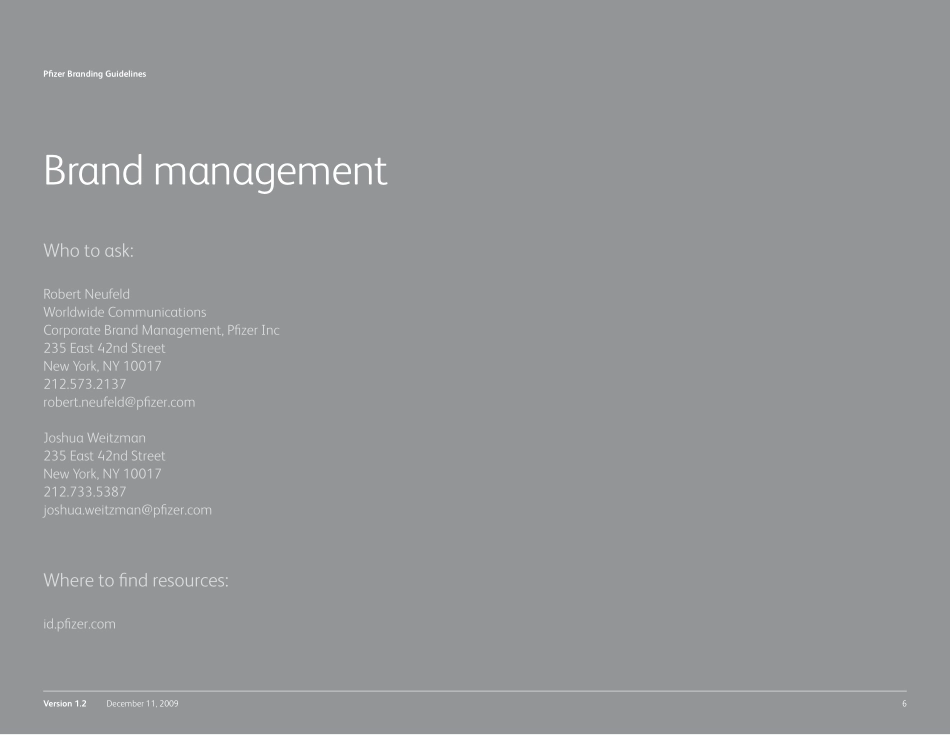 Pfizer-辉瑞品牌指南2009_第6页