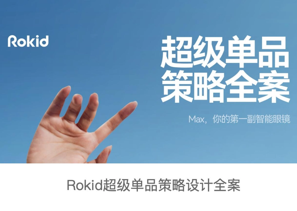 Rokid超级单品策略设计全案_第1页