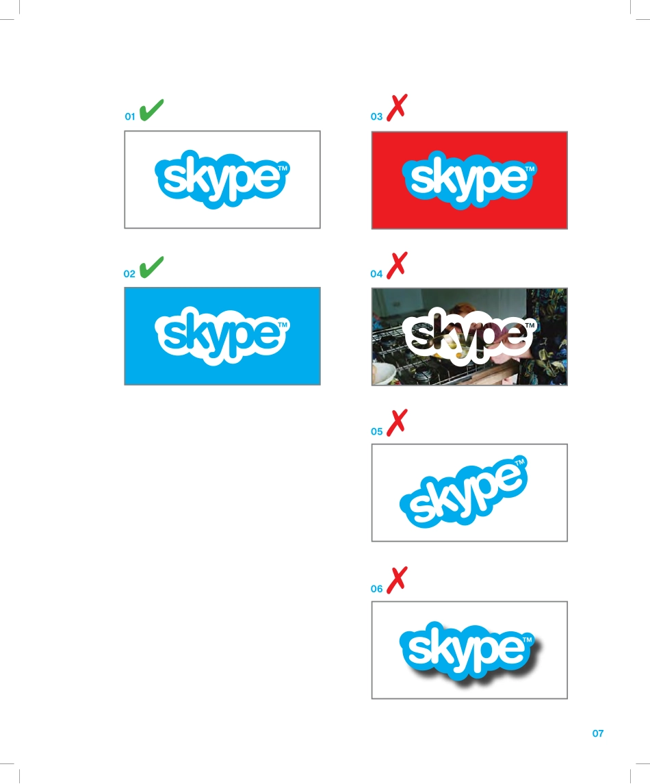 skype-Skype品牌识别VI手册_第7页