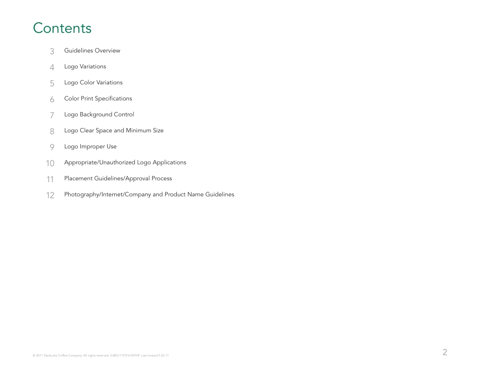 Starbucks-Logo Usage Guideline2011(12p)_第2页
