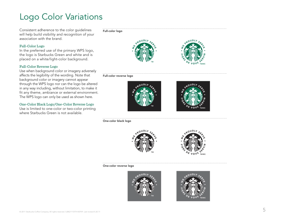 Starbucks-Logo Usage Guideline2011(12p)_第5页