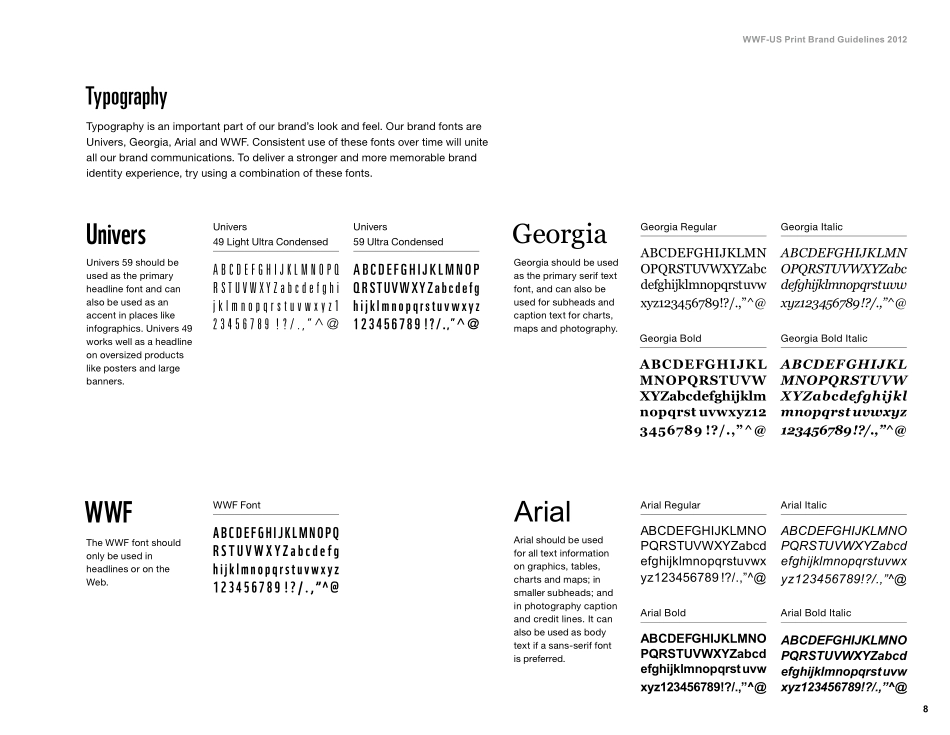 wwfusbb世界自然基金会品牌指南_第10页