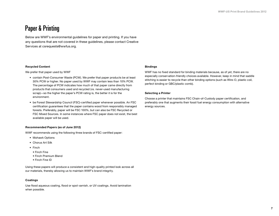 wwfusbb世界自然基金会品牌指南_第9页