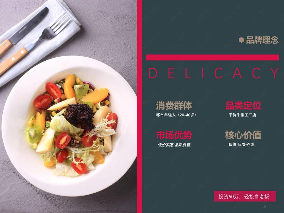 吃货密码牛排工厂店招商加盟品牌手册（39P）_第5页