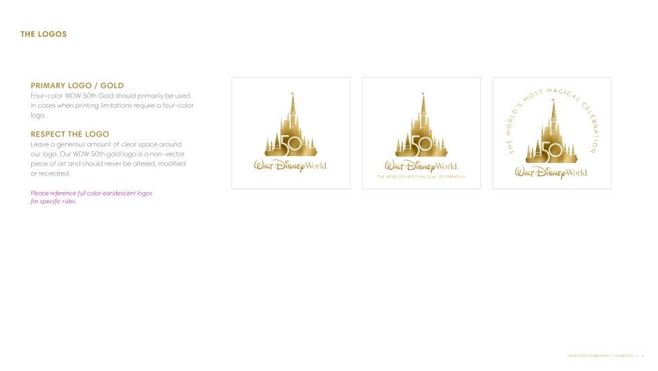 迪士尼50周年 品牌VI手册_第10页