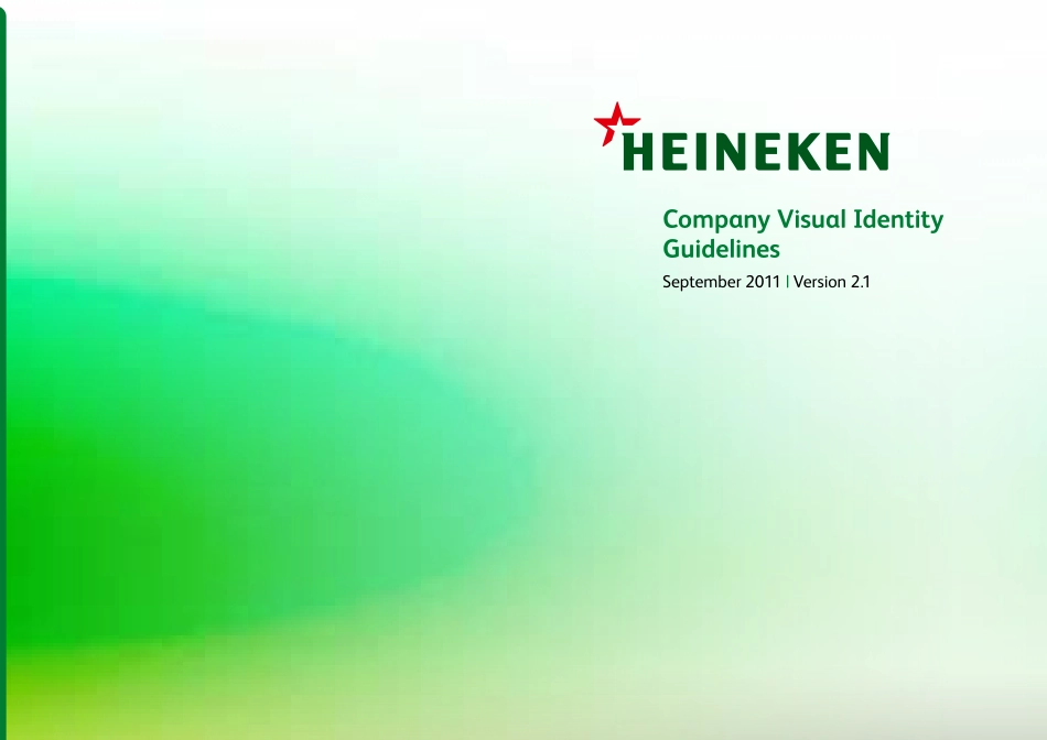 荷兰喜力啤酒Heineken 品牌VI 视觉识别系统2011版PDF_第1页