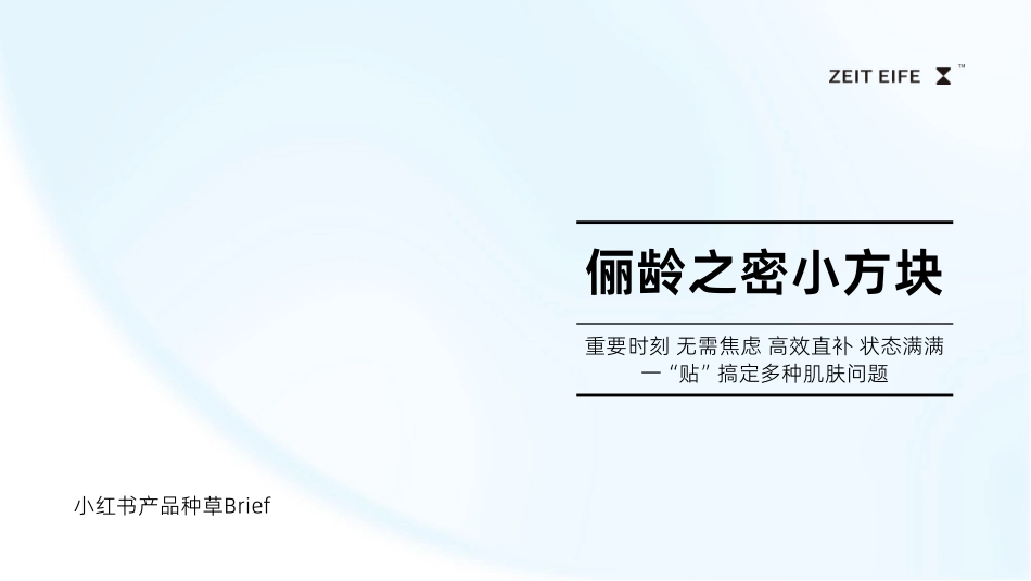 护肤仪器俪龄之密小方块种草brief_第1页