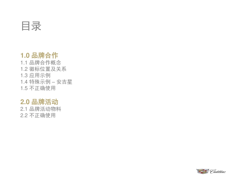 凯迪拉克品牌识别指南(补充规范V1)_第2页