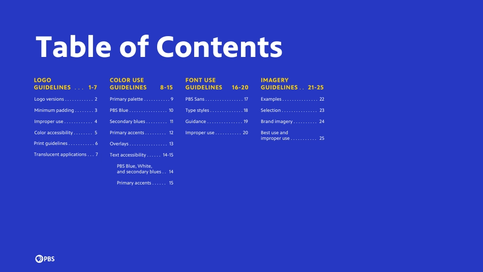 美国公共广播电视台PBS VI手册规范 2019_第2页