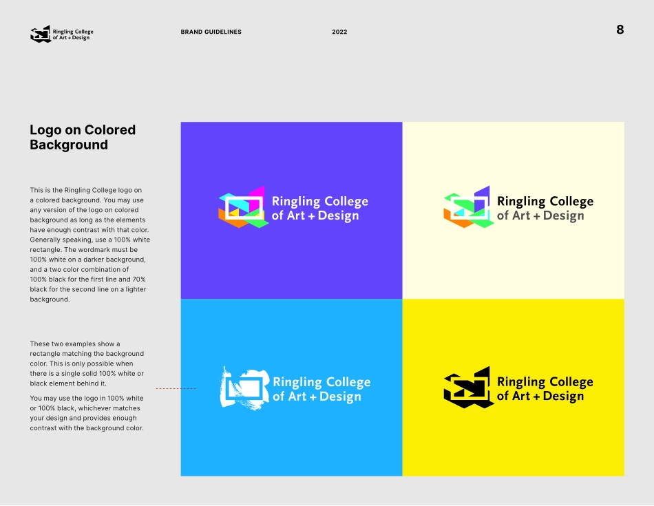 瑞格林艺术设计学院Core_Branding_Guidelines_2022_第8页