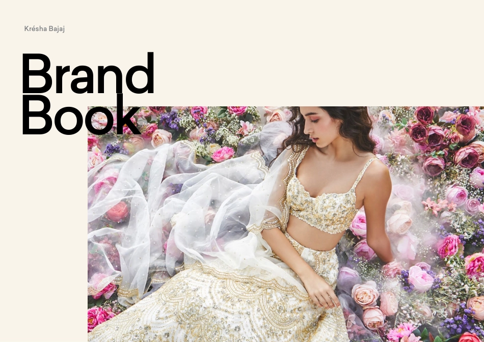 印度奢华女装品牌 Kresha Bajaj 品牌VI手册（2021）_第1页