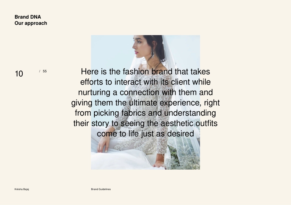 印度奢华女装品牌 Kresha Bajaj 品牌VI手册（2021）_第10页