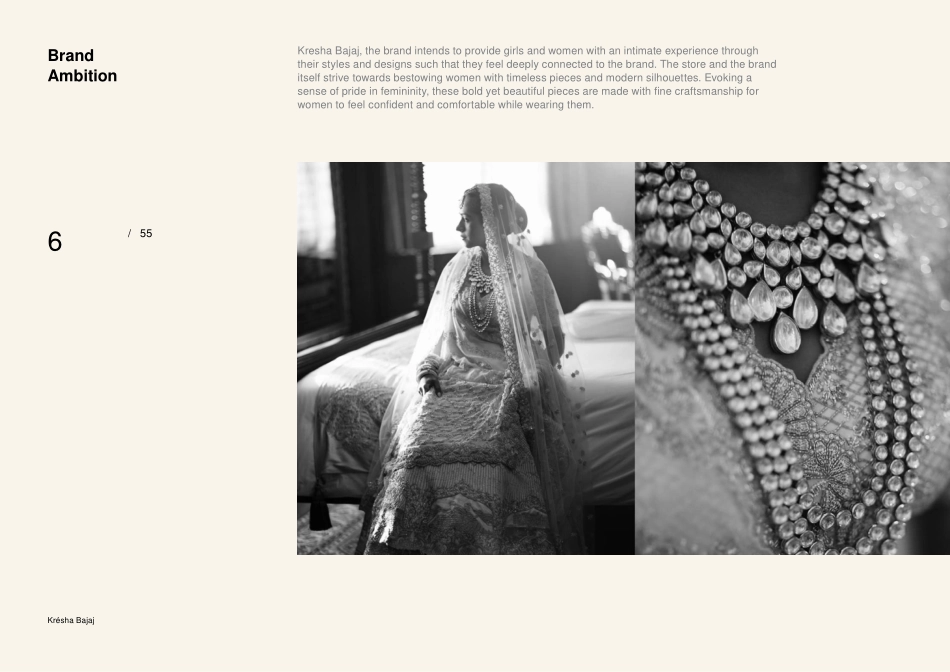 印度奢华女装品牌 Kresha Bajaj 品牌VI手册（2021）_第6页