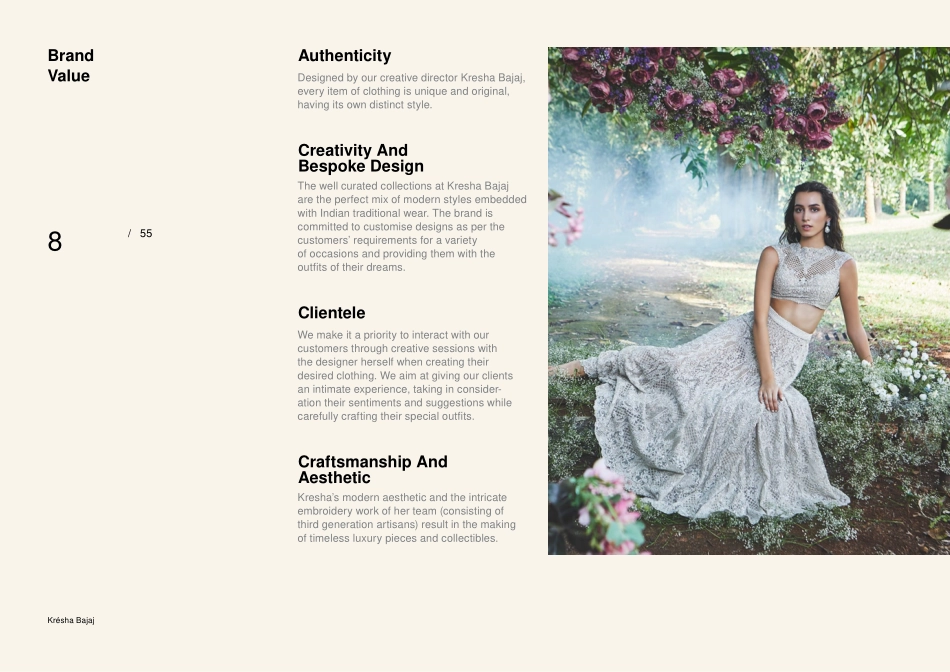 印度奢华女装品牌 Kresha Bajaj 品牌VI手册（2021）_第8页