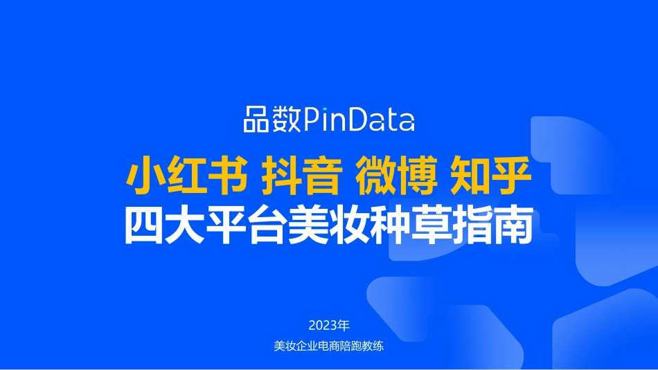 【解数】4大平台美妆品牌种草指南_第1页