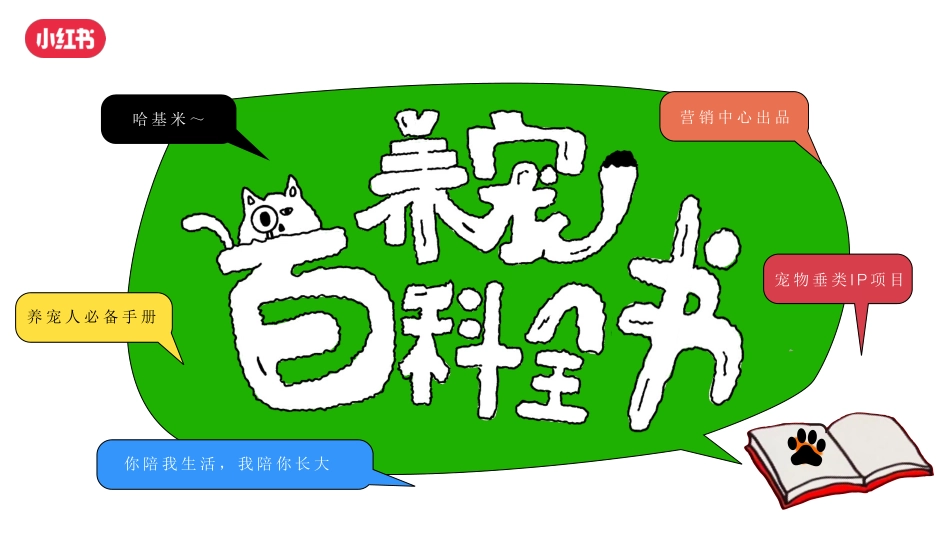 2024年小红书养宠百科全书通案_第1页