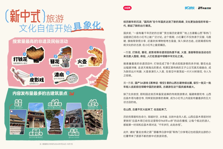 小红书&DT商业观察：2024年小红书国庆逛吃报告_第5页