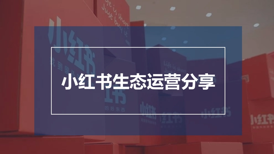 小红书生态运营分享_第1页