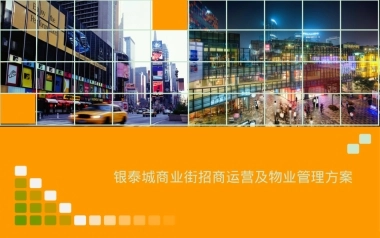 银泰城商业街招商运营及物业管理方案