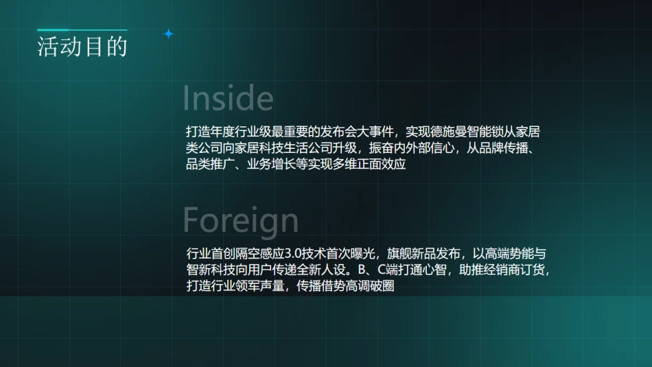 德施曼智能锁经销商大会概念方案_第5页