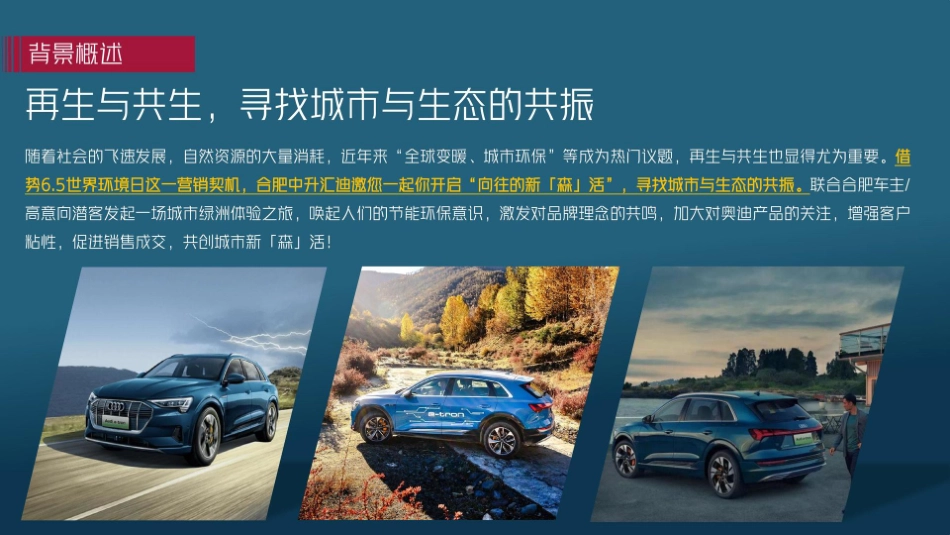 【活动方案5奥迪车主探索城市绿洲体验之旅活动策划方案_第4页