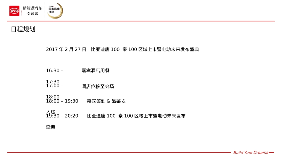 比亚迪唐100 秦100上市暨电动未来区域上市活动策划方案-53P_第4页
