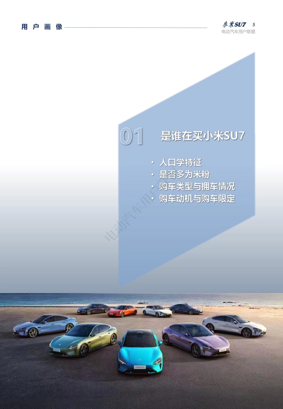 电动汽车用户联盟:2024小米SU7首批锁单用户调研报告_第5页