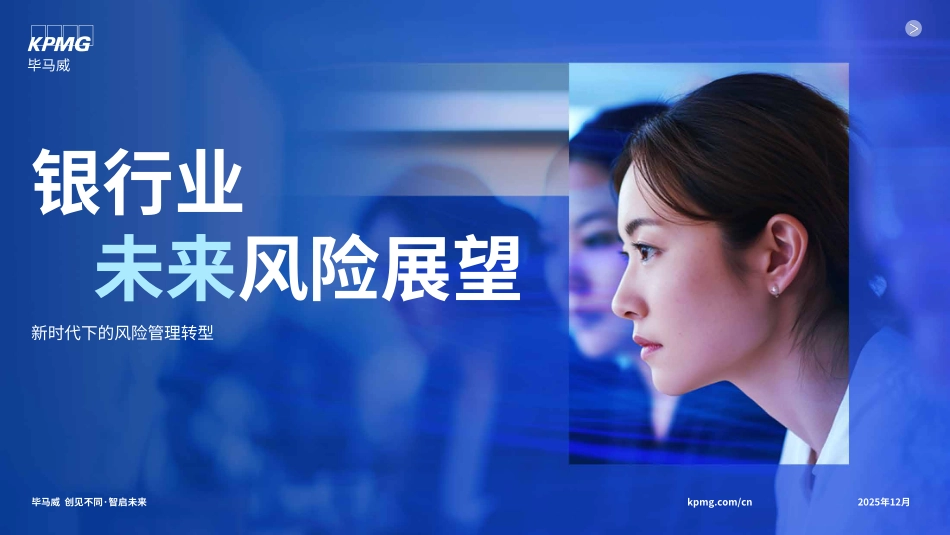 2025银行业未来风险展望报告-新时代下的风险管理转型-毕马威.pdf_第1页