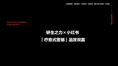 研生之力×小红书“疗愈式营销”品效双赢