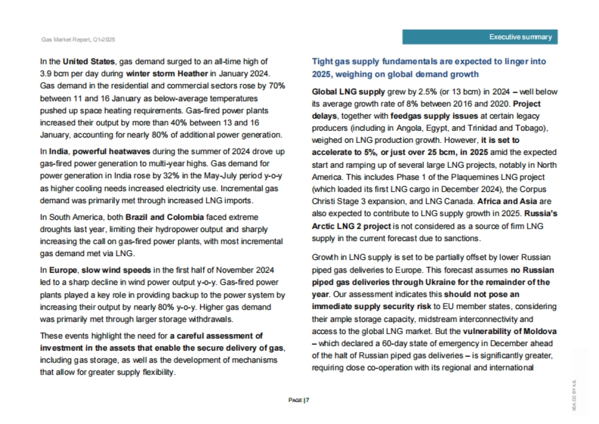 2025年第一季度天然气市场报告_第7页