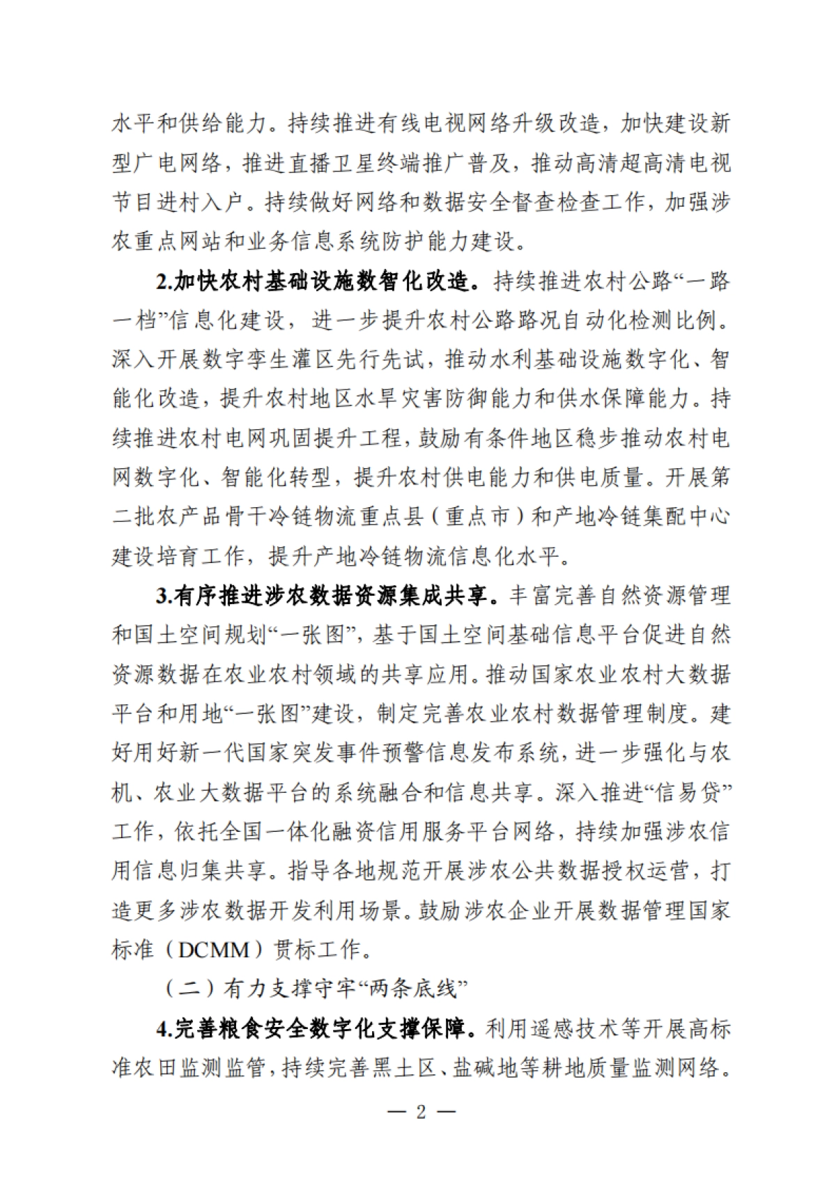 2025年数字乡村发展工作要点_第2页