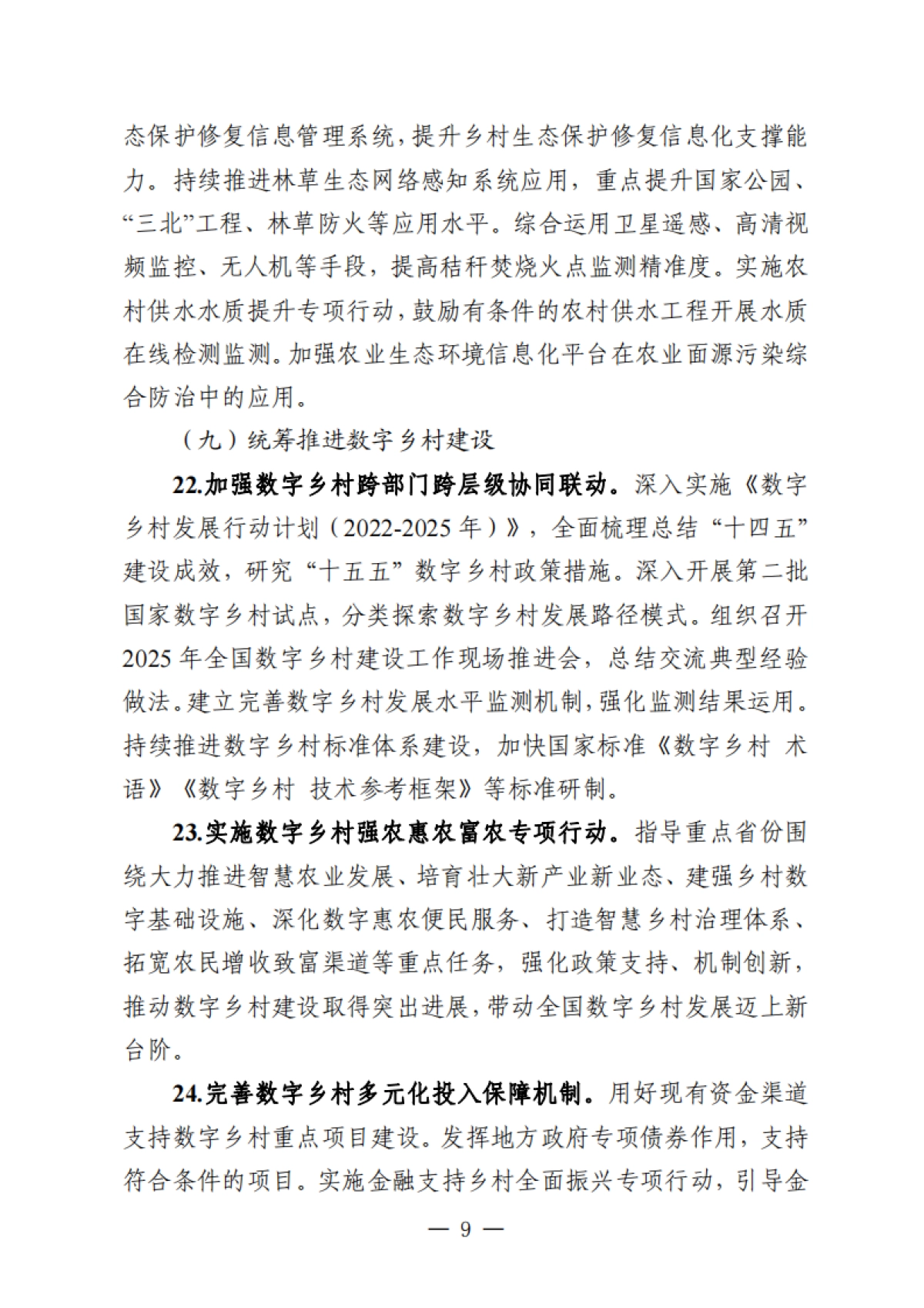 2025年数字乡村发展工作要点_第9页