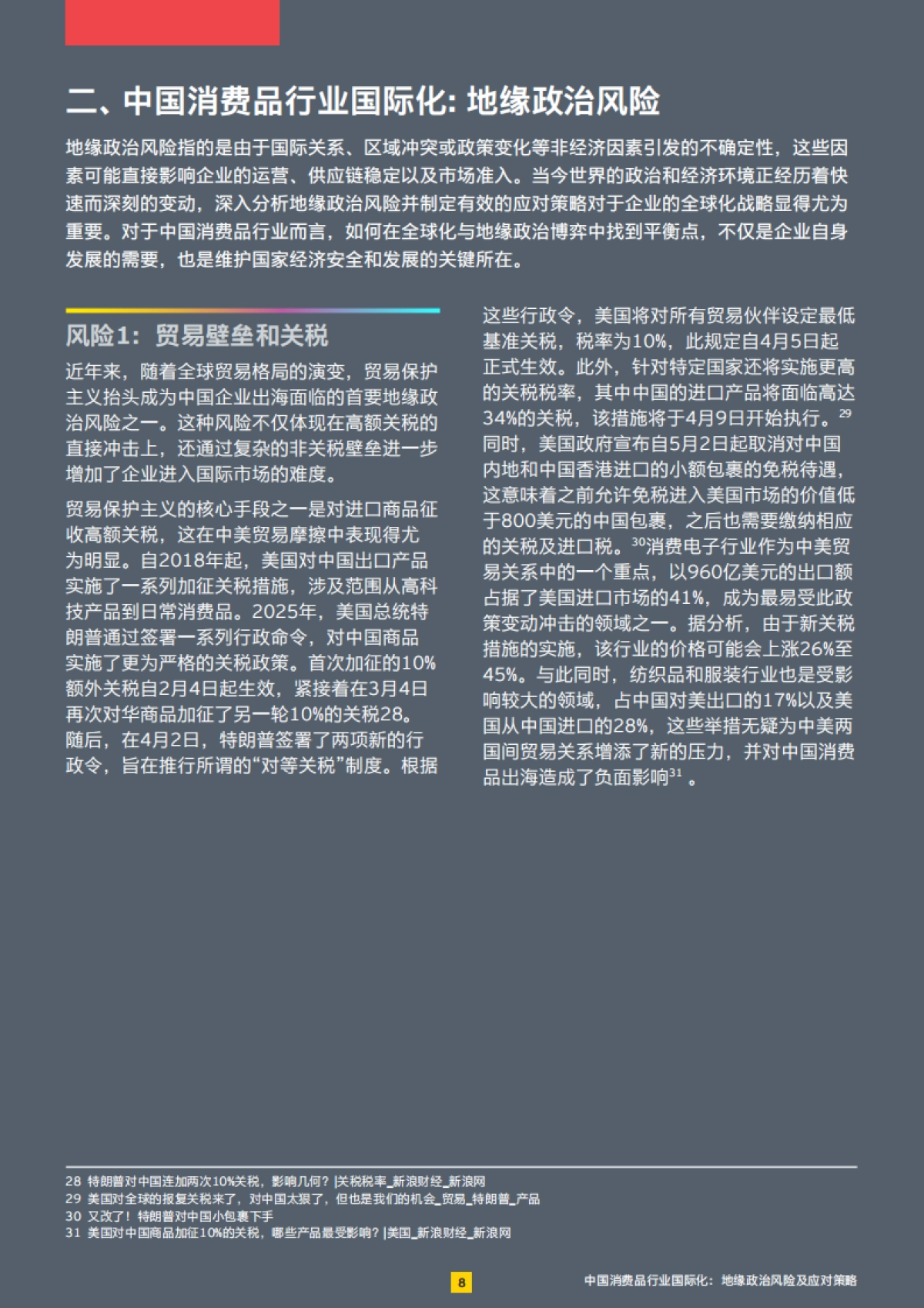 中国消费品行业国际化:地缘政治风险及应对策略_第9页