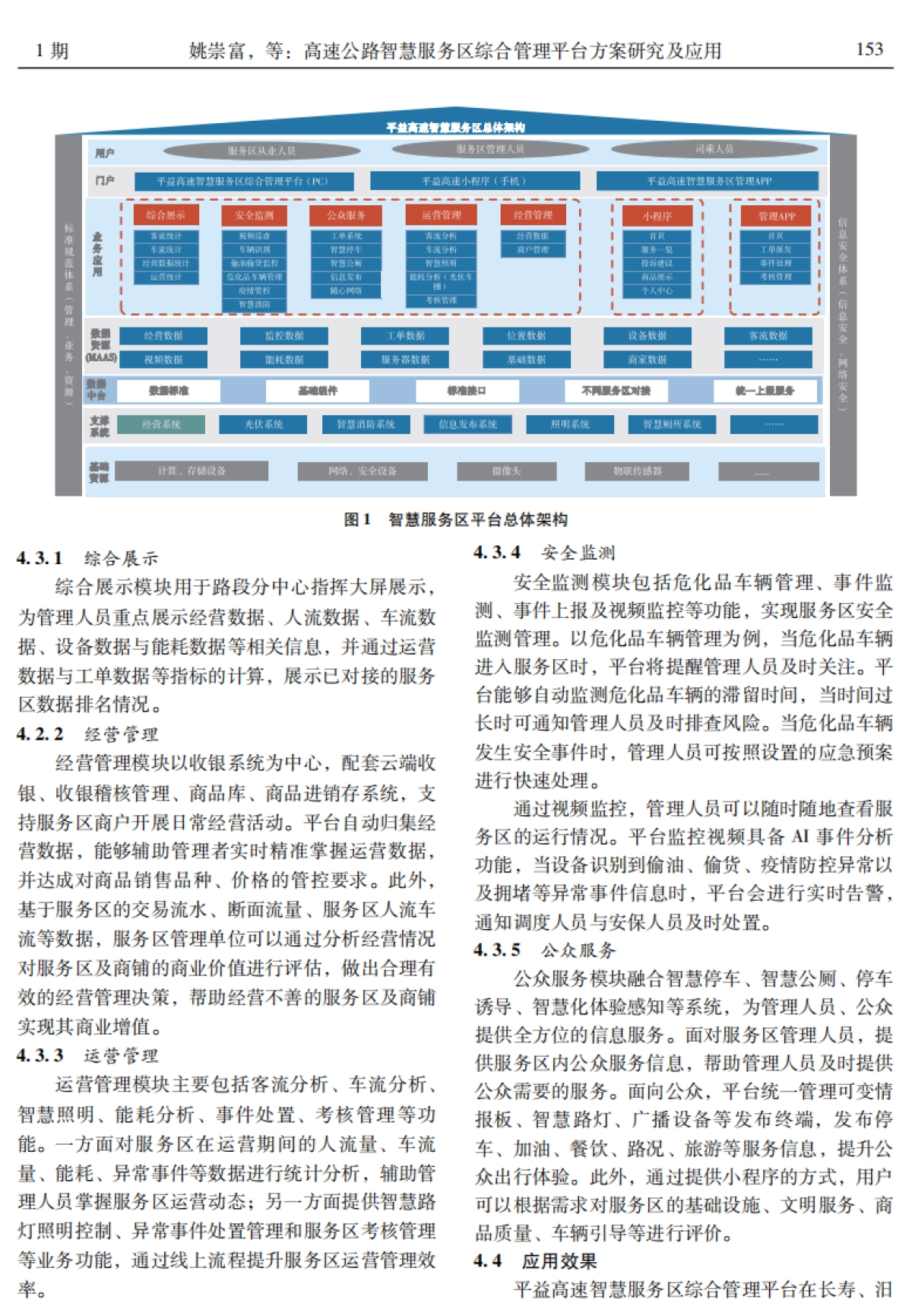 高速公路智慧服务区综合管理平台方案研究及应用_第4页
