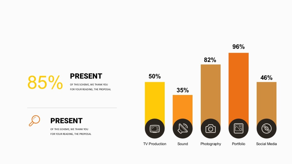 百分比（黄色系 30P PPT）_第5页
