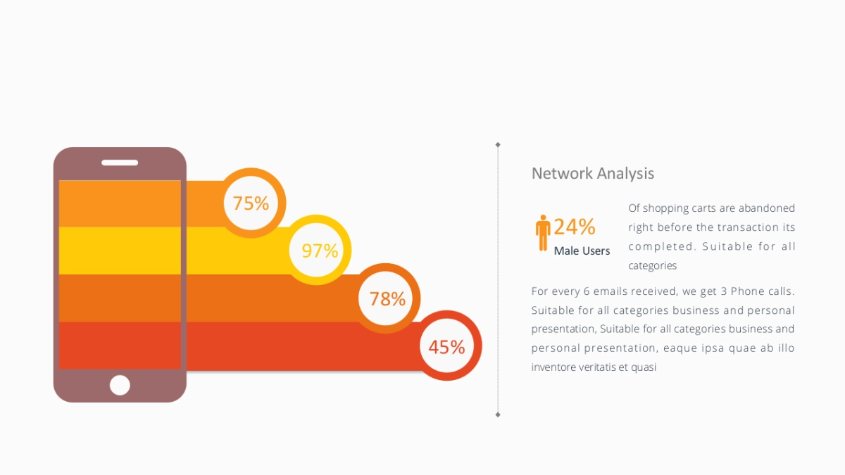 百分比（黄色系 30P PPT）_第9页