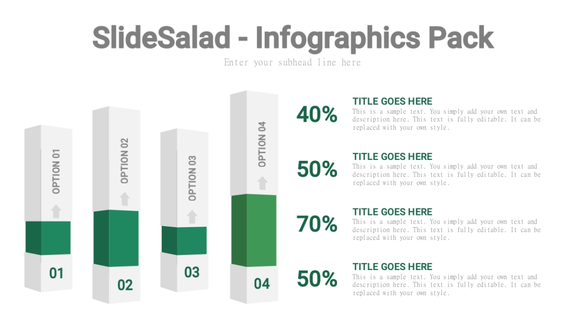 百分比（绿色 30P PPT）_第4页