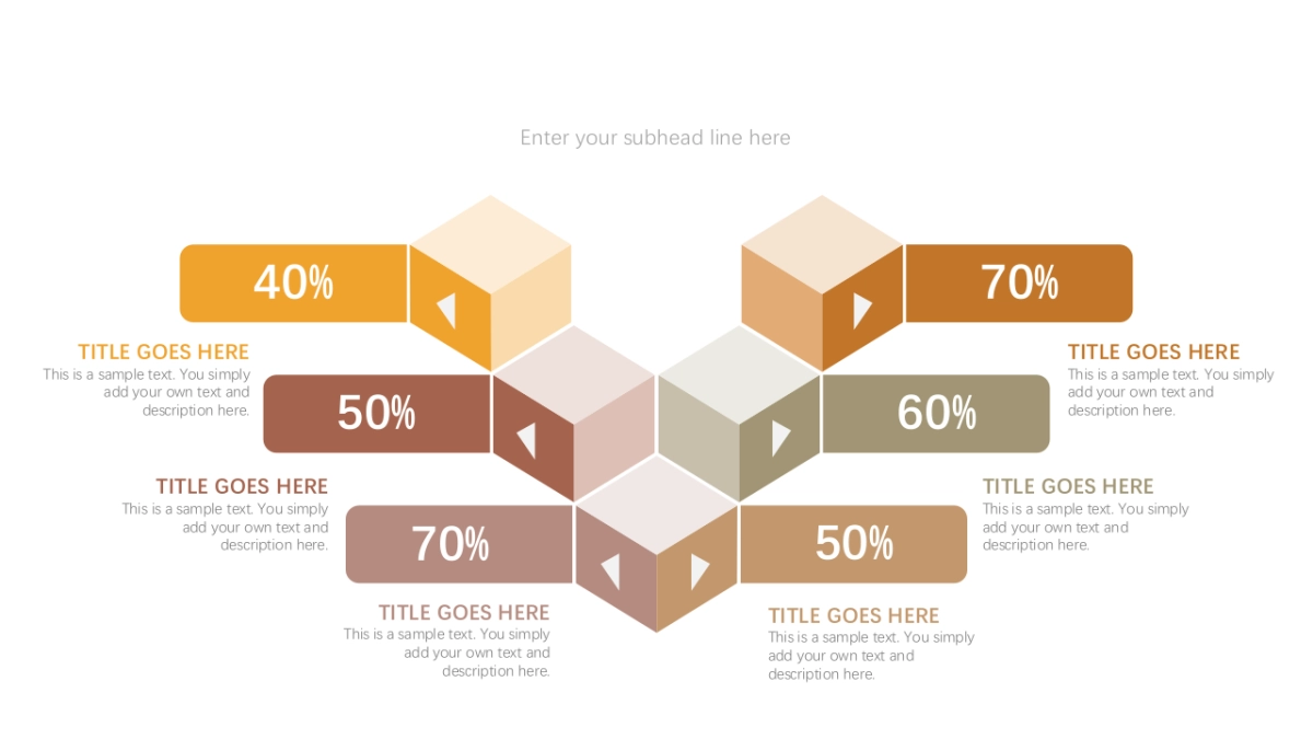 并列递进关系图（黄色系 30P PPT）_第10页