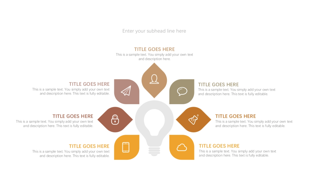 并列递进关系图（黄色系 30P PPT）_第4页