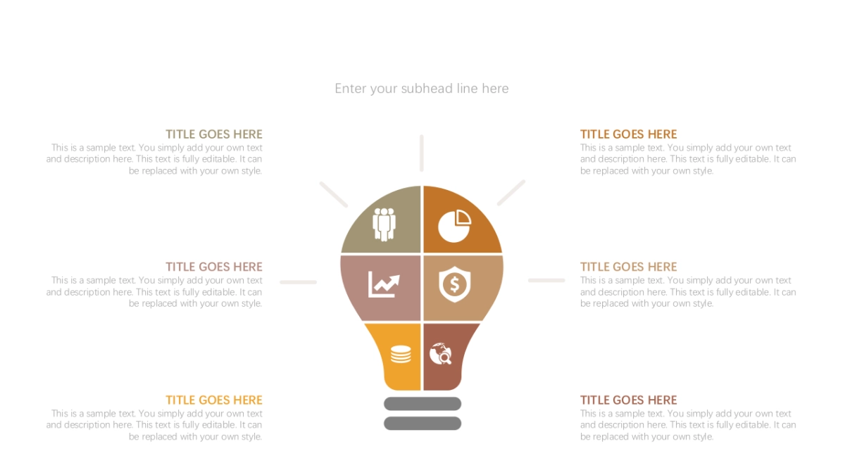 并列递进关系图（黄色系 30P PPT）_第5页