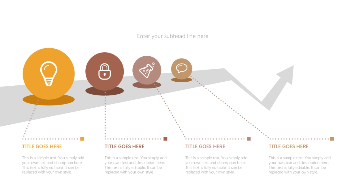 并列递进关系图（黄色系 30P PPT）_第9页