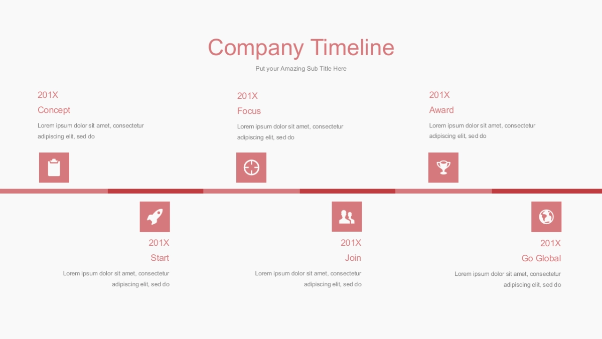并列关系PPT图表（粉红色 30P PPT）_第5页