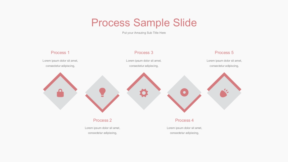 并列关系PPT图表（粉红色 30P PPT）_第7页