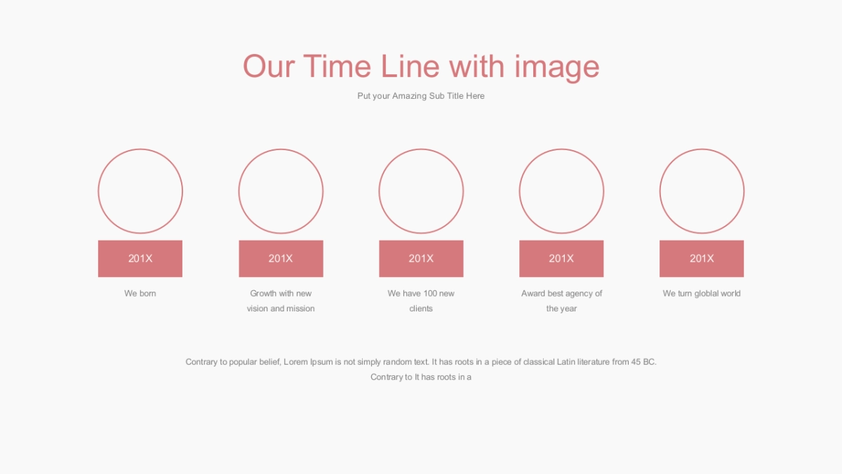 并列关系PPT图表（粉红色 30P PPT）_第9页